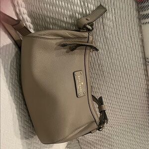 Kate Spade Taupe Leather Crossbody Bag